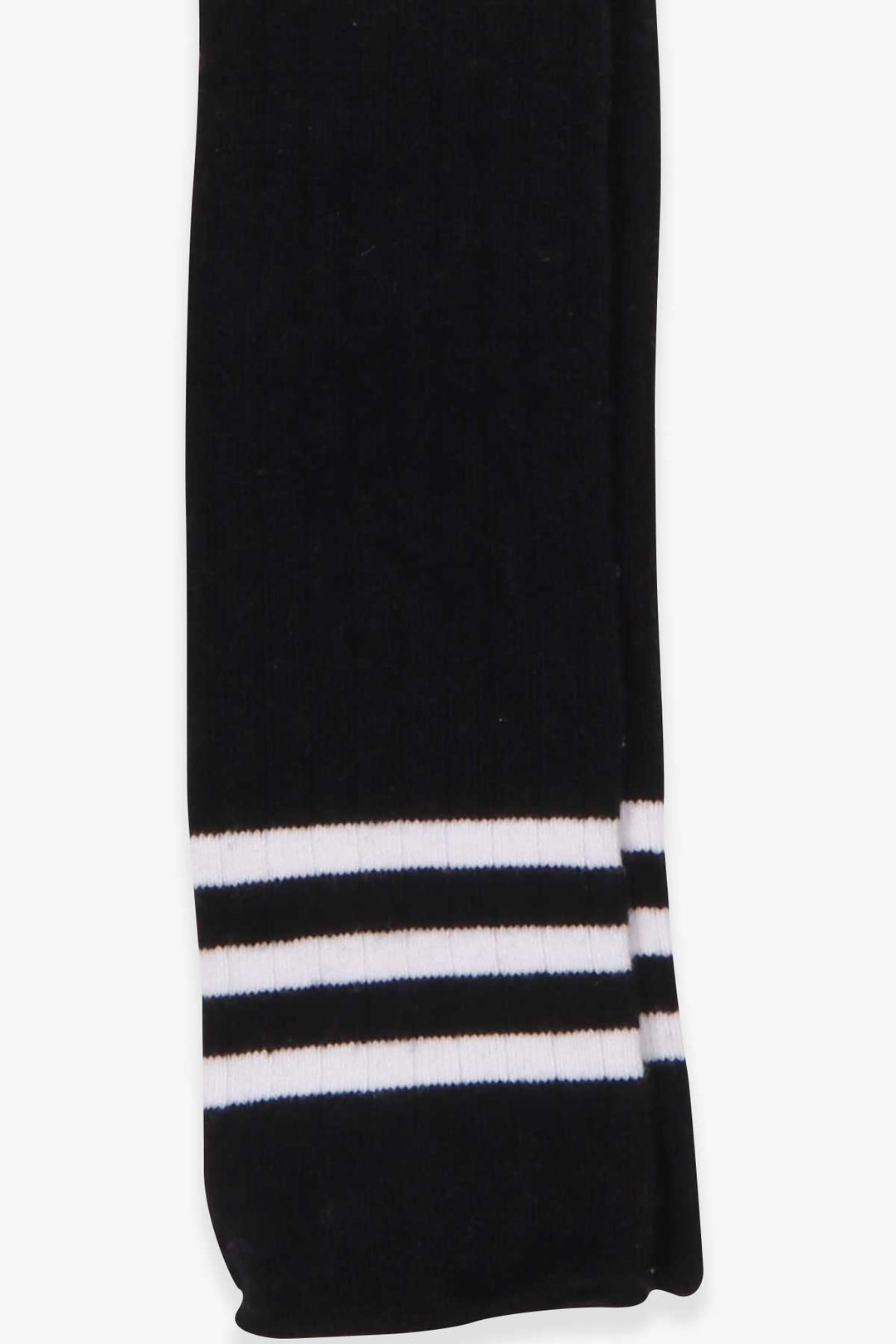 BRE Katamino Girl's Knee-High Socks Striped Sporty 7-834 Years, Black - Amsterdam