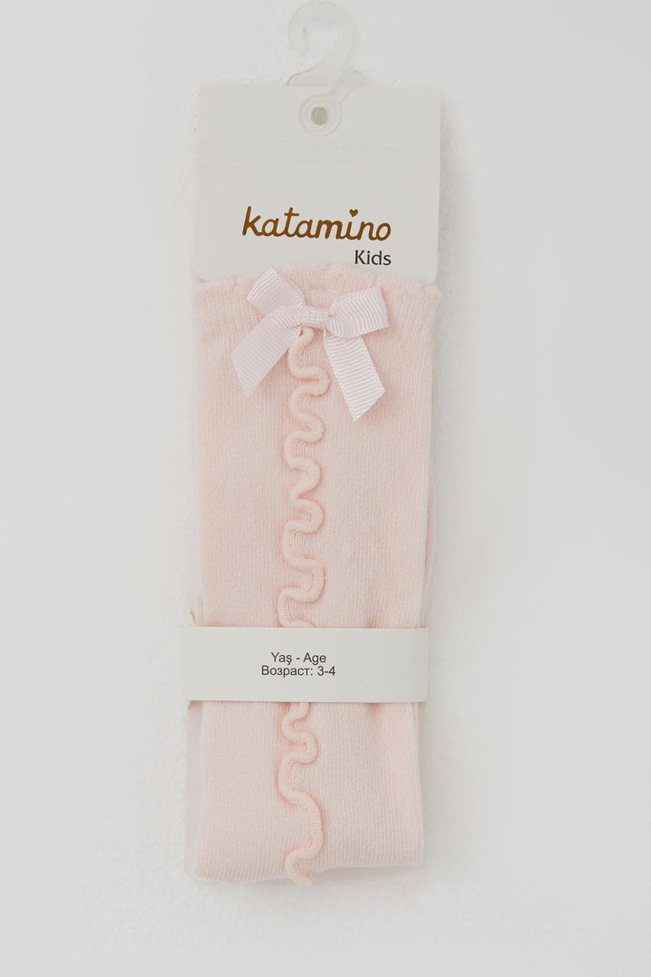 BRE Katamino Girl Child Golf Socks with Ankle Part Fiyon Accessory 1-8 Years, Pink - Caguas