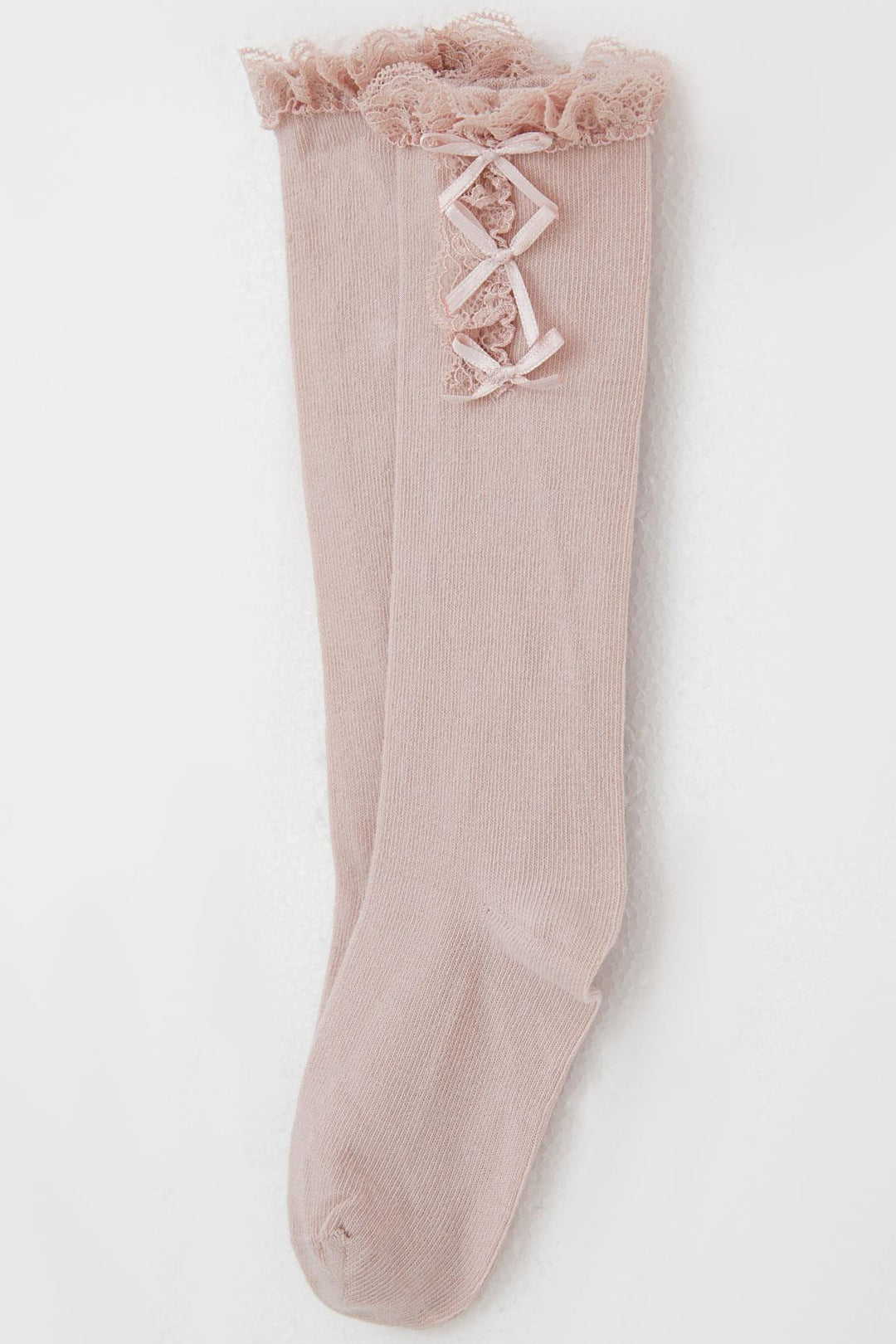 BRE Katamino Girl Child Golf Socks with Bow Accessory Lace 1-8 Years, Pink - Ilford
