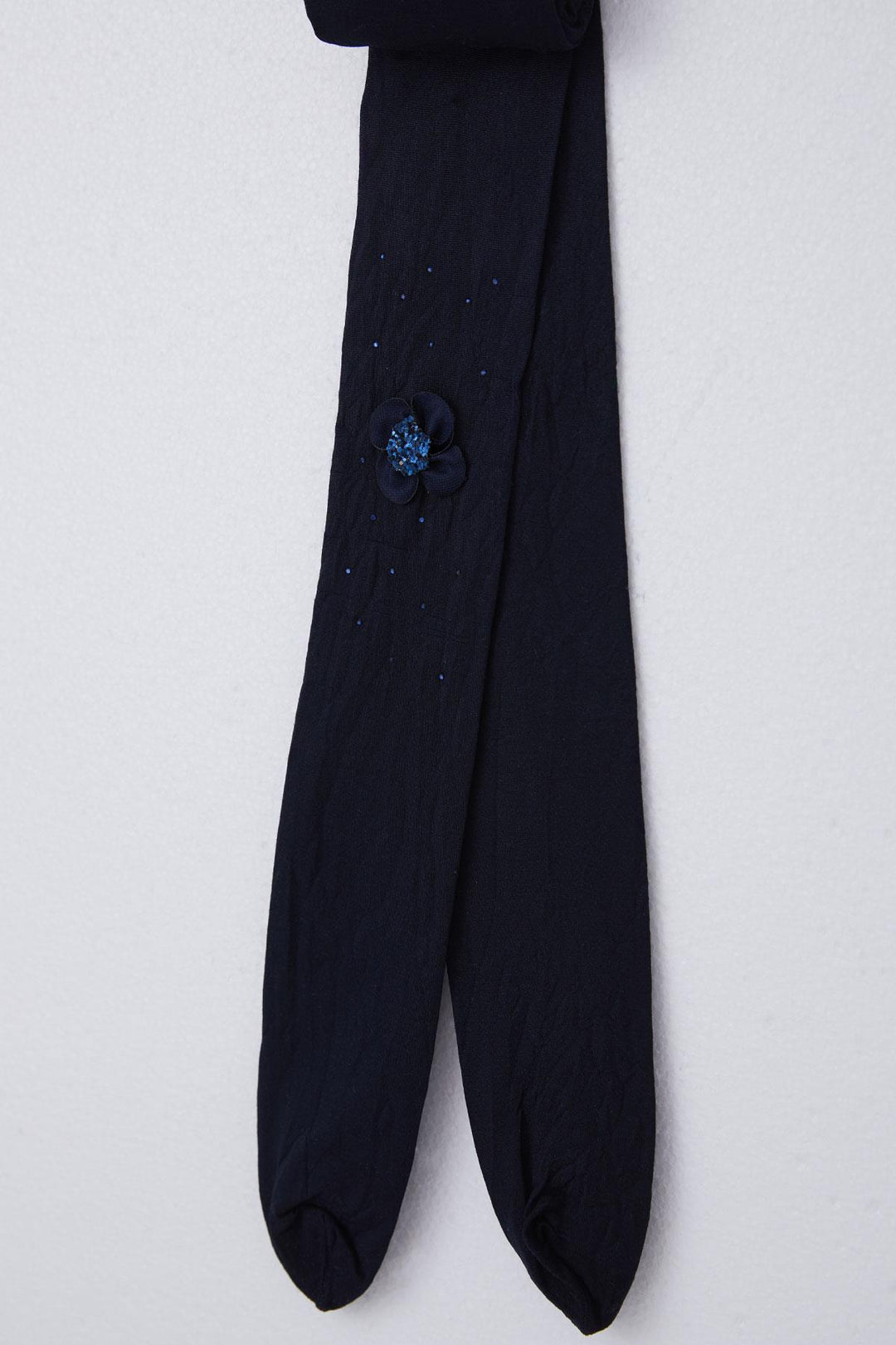 BRE Katamino Girl Child Tights Flower Accessory Crown Set 3-8 Years, Navy Blue - St. Petersburg