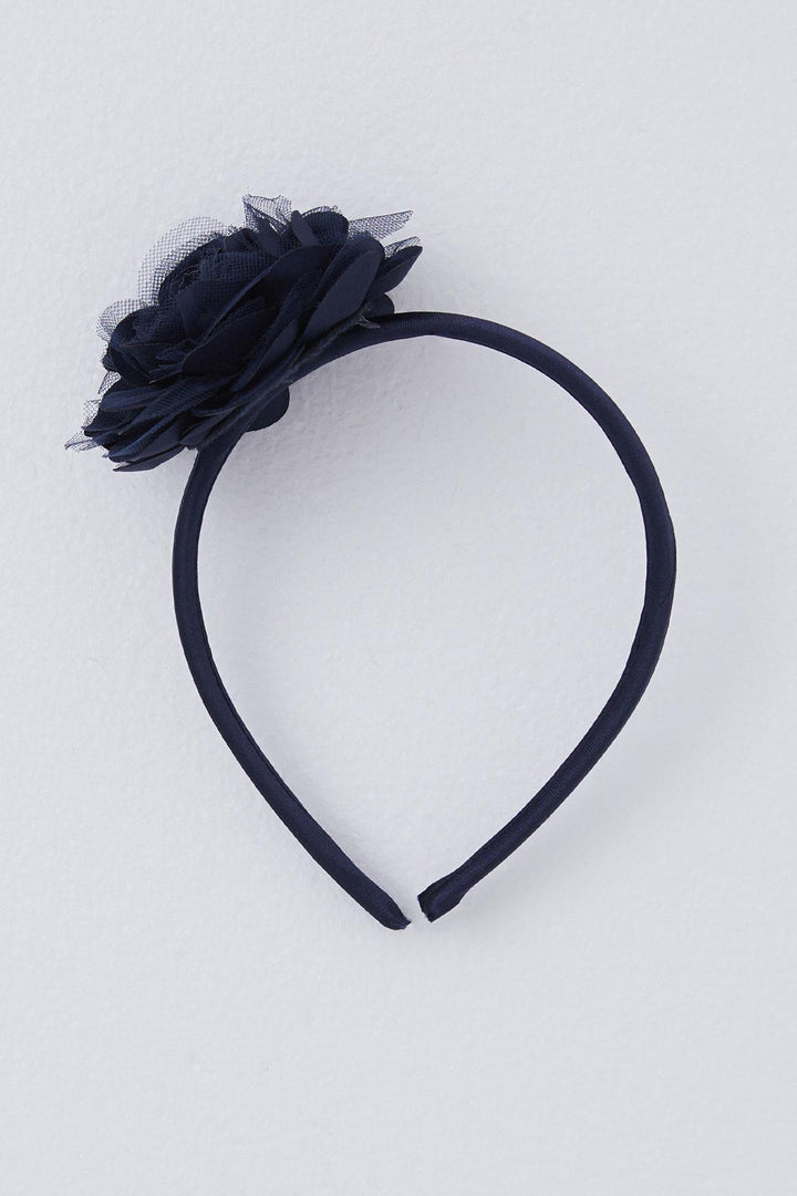 BRE Katamino Girl Child Tights Flower Accessory Crown Set 3-8 Years, Navy Blue - St. Petersburg