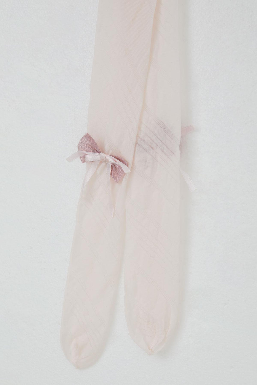 BRE Katamino Girl Child Tights with Thin Bow Accessory, 32 Years, Pink - Carmen