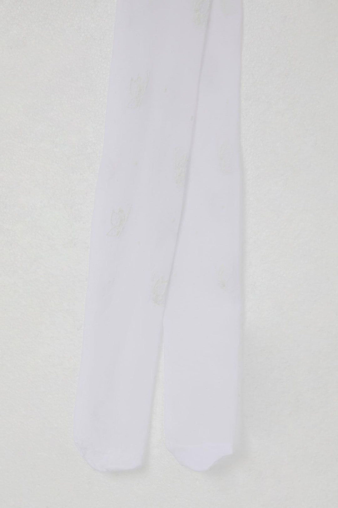 BRE Katamino Girl Child Tights Thin Butterfly Printed 3-6 Years, White - Essen