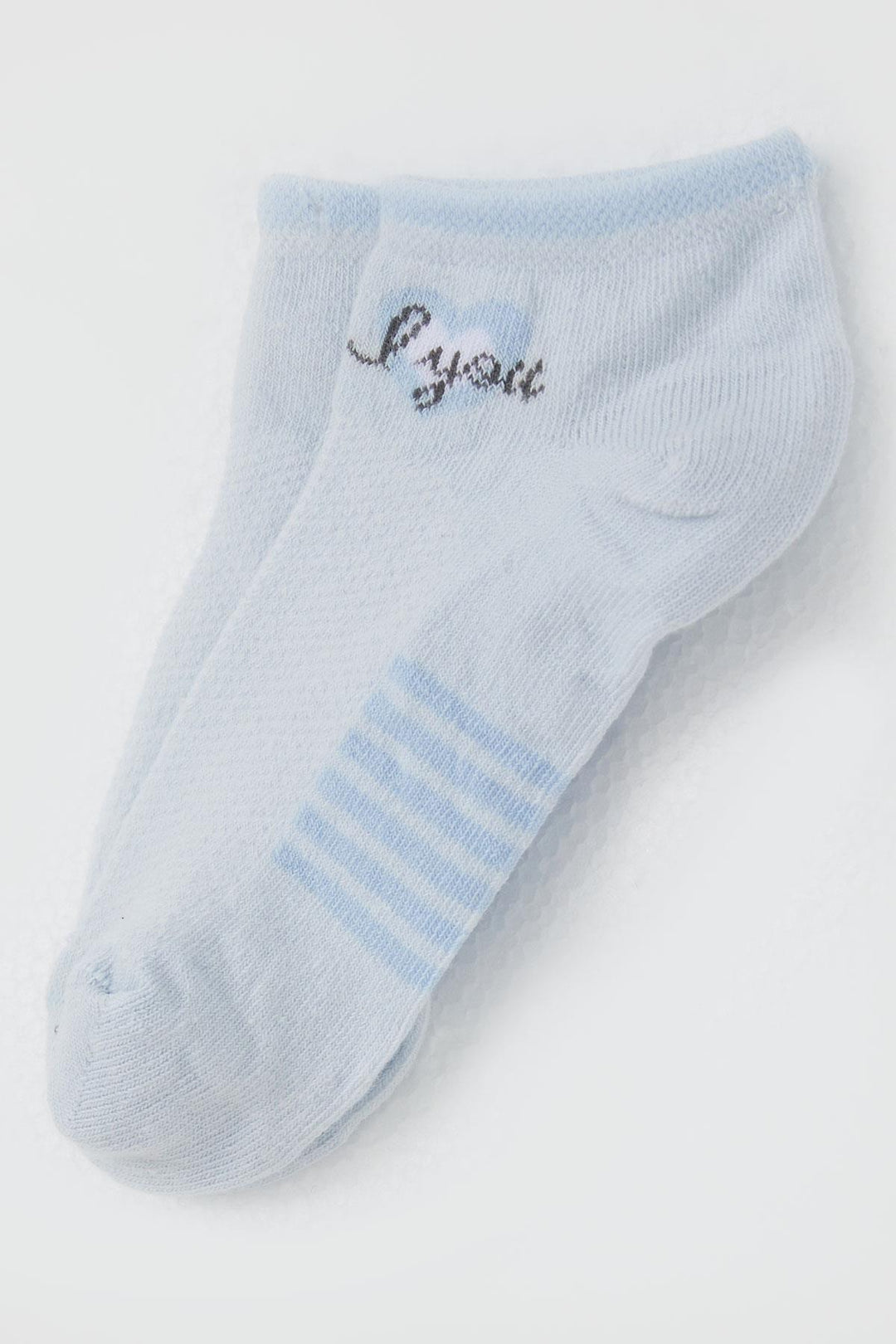 BRE Katamino Girl Child Slipper Socks Love Printed 3-8 Years, Light Blue - Colmar