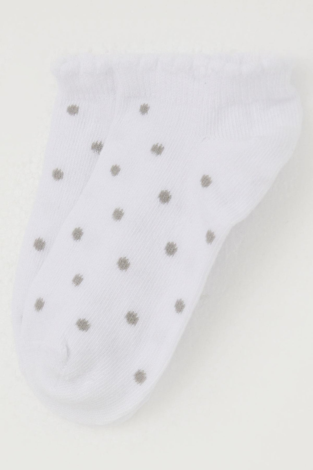 BRE Katamino Girl's Socks with Polka Dot Pattern, 12 Years, White - Atlanta