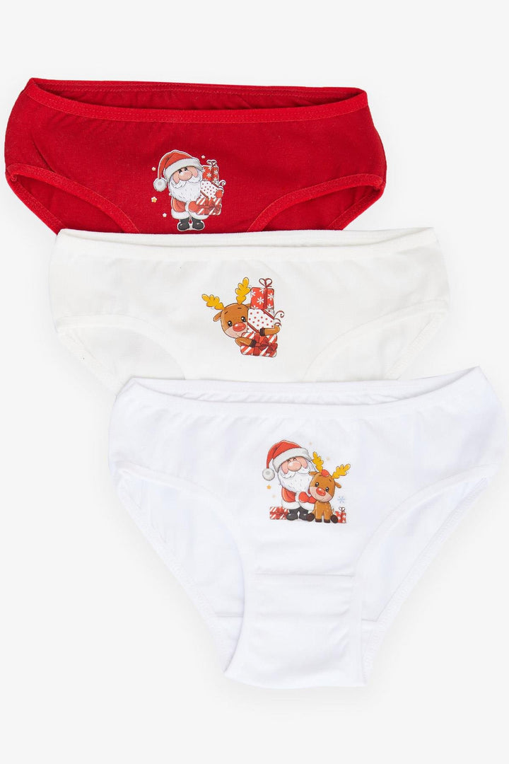 BRE Katamino Girl Child Slip 3-Piece Christmas Themed Santa Claus Printed 10 Years, Mixed Color - Créteil