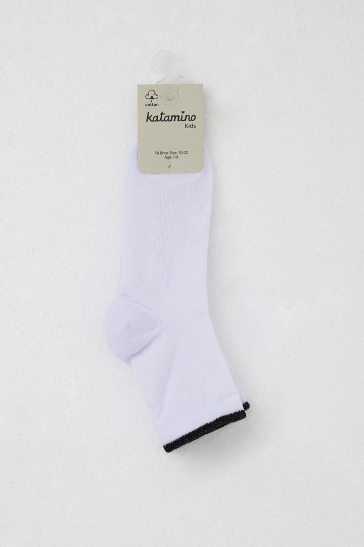 BRE Katamino Girl Child Socks Basic 76 Years, White - Palmela