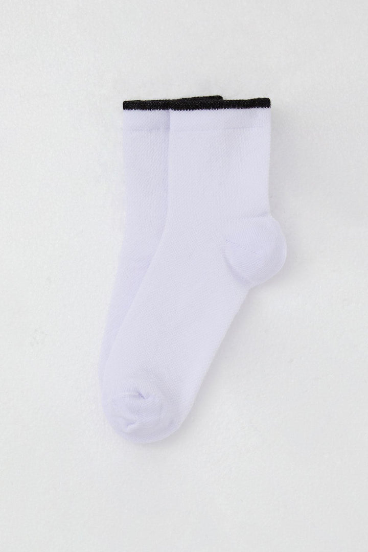 BRE Katamino Girl Child Socks Basic 76 Years, White - Palmela