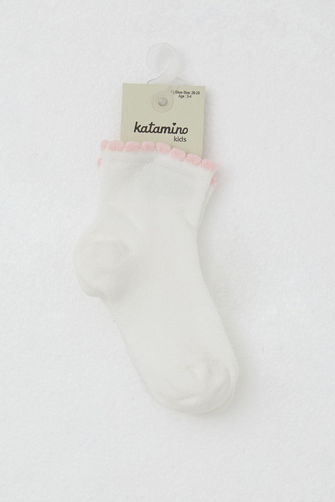 BRE Katamino Girl Child Socks Basic 1-6 Years, Ecru - Durango