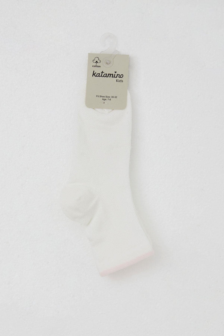 BRE Katamino Girl Child Socks Basic 76 Years, Ecru - Coram