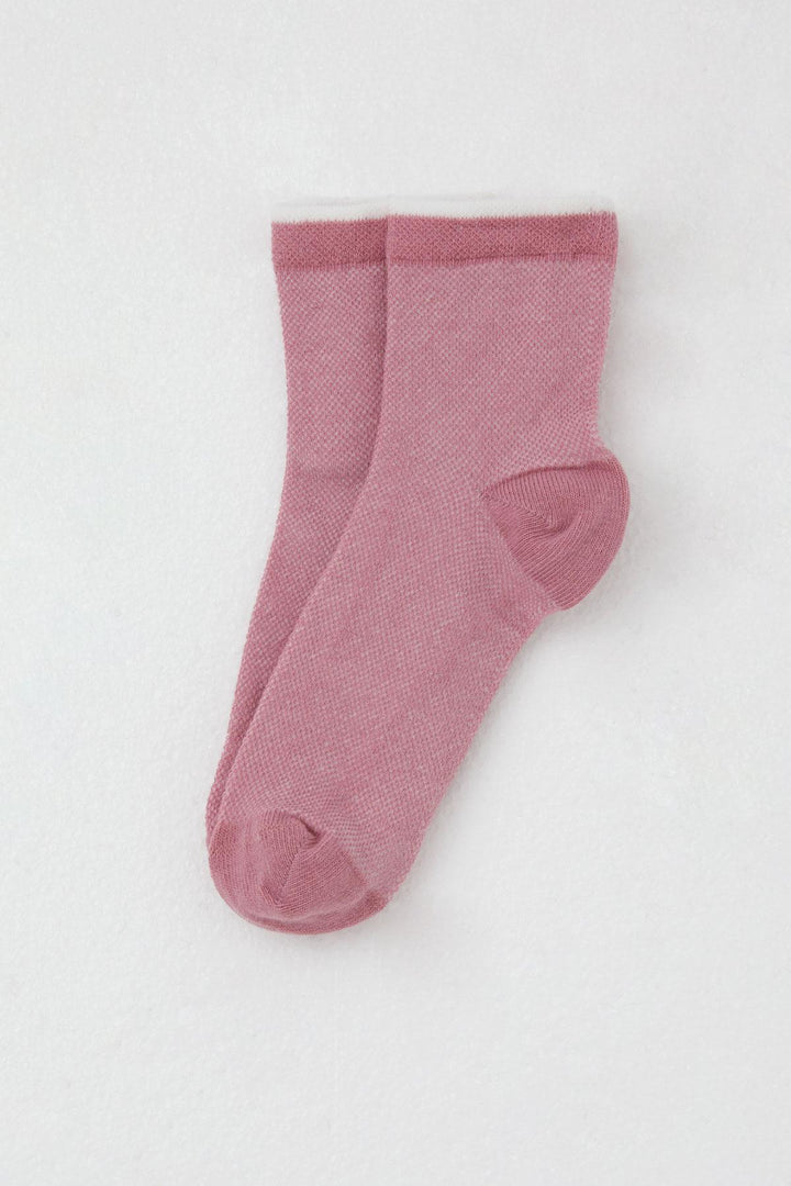 BRE Katamino Girl Child Socks Basic 76 Years, Pink - Des Plaines