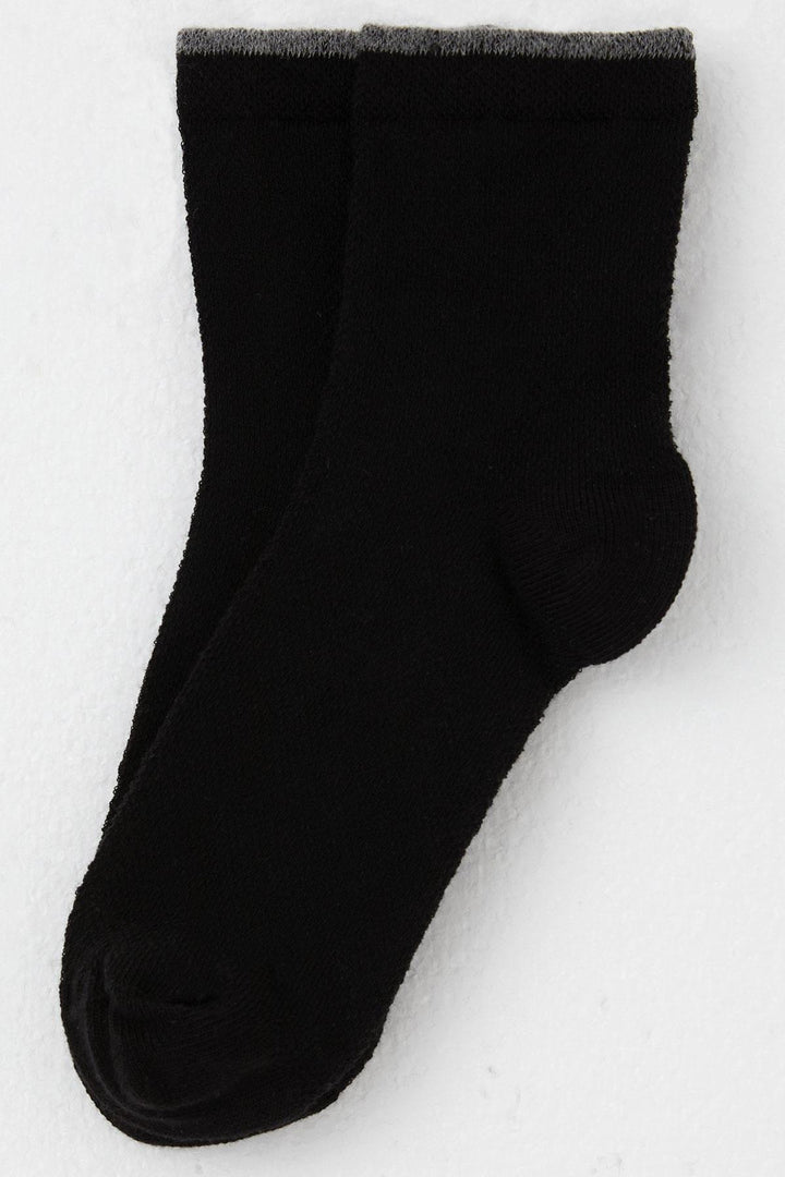 BRE Katamino Girl Child Socks Basic 76 Years, Black - Monaco