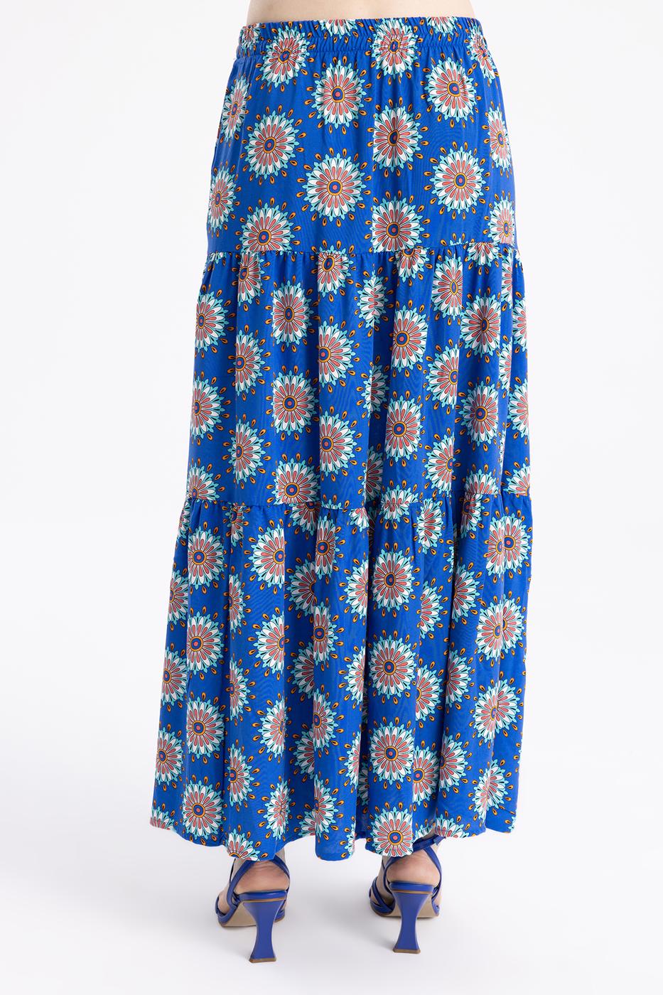 BSL Women Ruffled Maxi Skirt - Stillwater