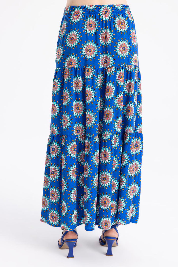 BSL Women Ruffled Maxi Skirt - Stillwater