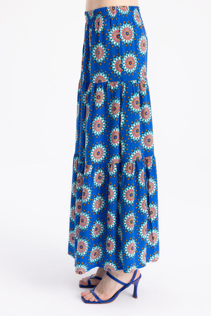 BSL Women Ruffled Maxi Skirt - Stillwater