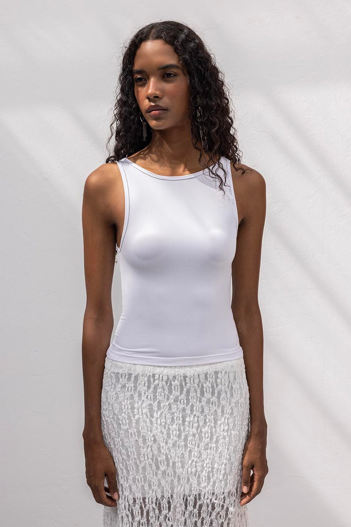 BSL Women Soft Texture Top with Boat Neck Detail - Northampton