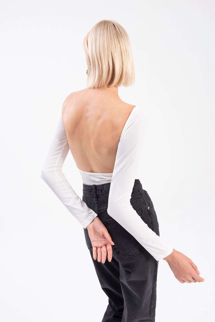 BSL Women Boat neck open back top - Corsico
