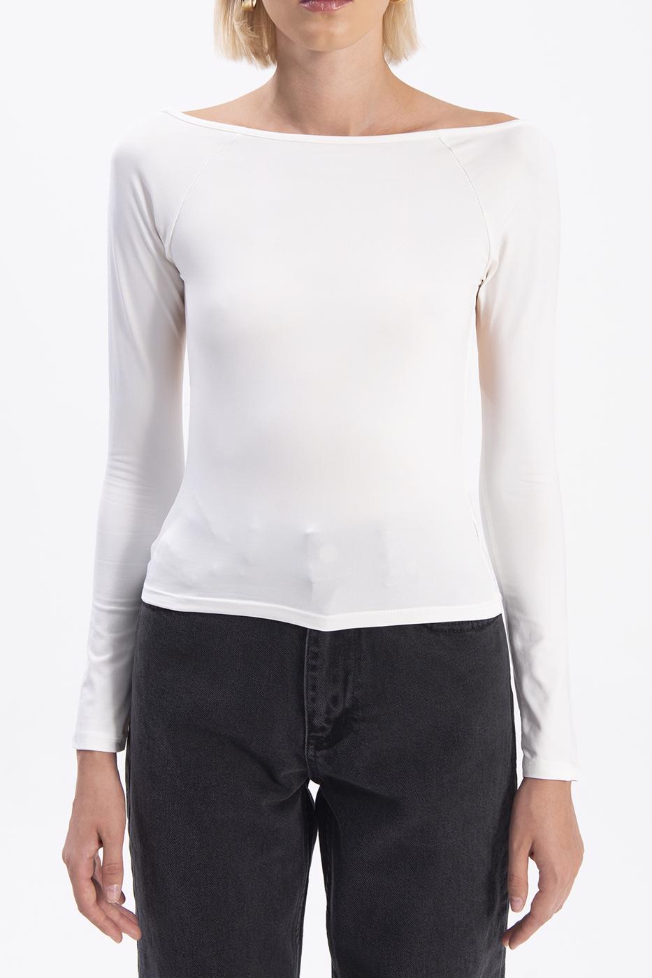 BSL Women Boat neck open back top - Corsico