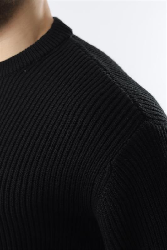 MDX Black Bicycle Collar Sweater Men's Sweater E7410 - Nezahualcóyotl