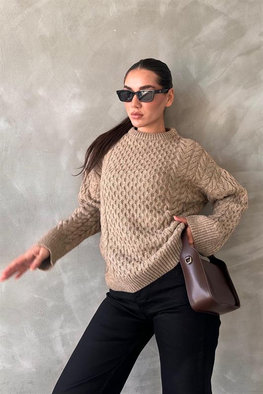 MDX Mink Bicycle Neck Knitted Sweater MG2262 - Moers