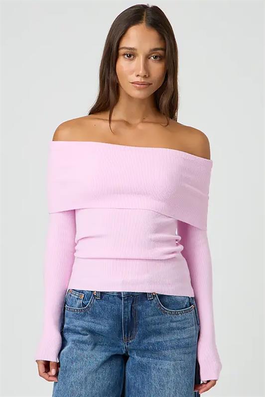 MDX Pink Madonna Collar Long Sleeve Sweater MG2184 - Linares