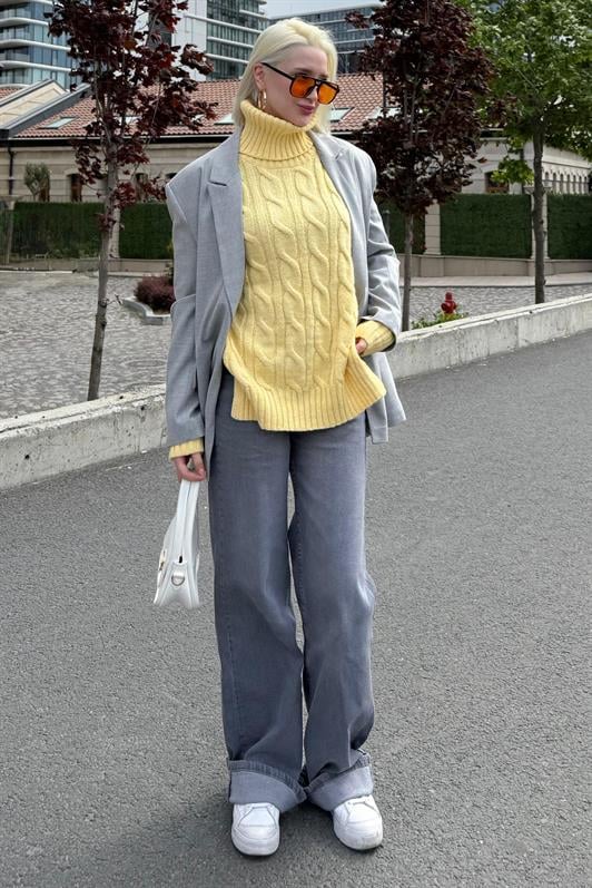 MDX Yellow Turtleneck Sweater MG2376 - Burton upon Trent