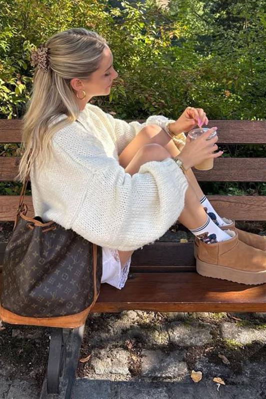 MDX Ecru Balloon Sleeve Comfortable Fit Women's Sweater MG2602 - Acerra