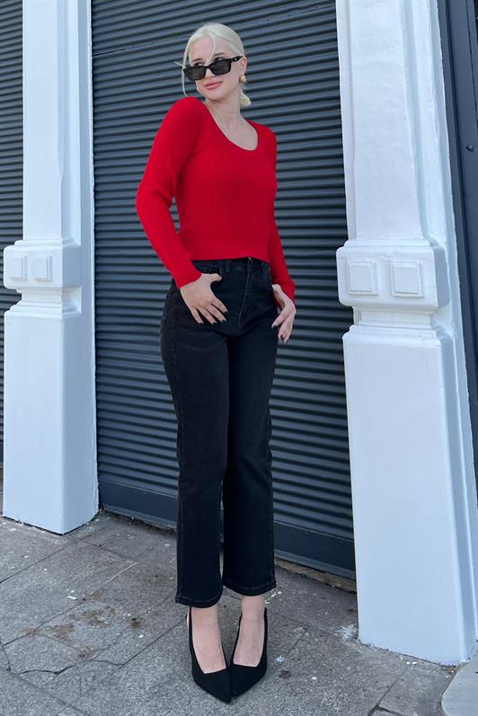 MDX Red Bicycle Collar Basic Knit Sweater MG2189 - Vaslui