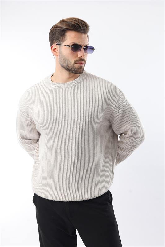 MDX Gray Bicycle Neck Sweater Men's Sweater E7410 - South Gate