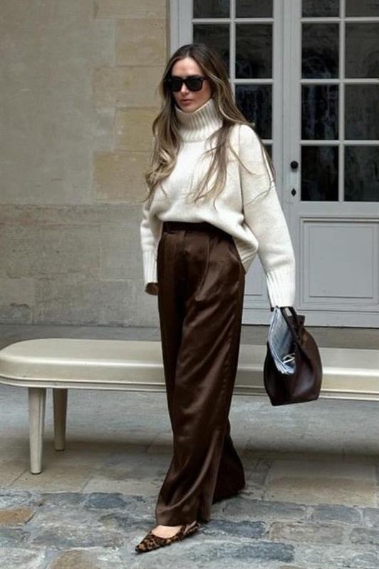 MDX Ekru Boğazlı Kadın Triko Kazak Mg2535 - Princeton