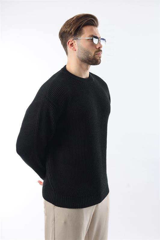 MDX Black Bicycle Collar Sweater Men's Sweater E7410 - Nezahualcóyotl