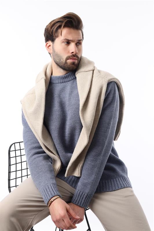MDX Indigo Bike Collar Overfit Men's Sweater E7402 - Craiova