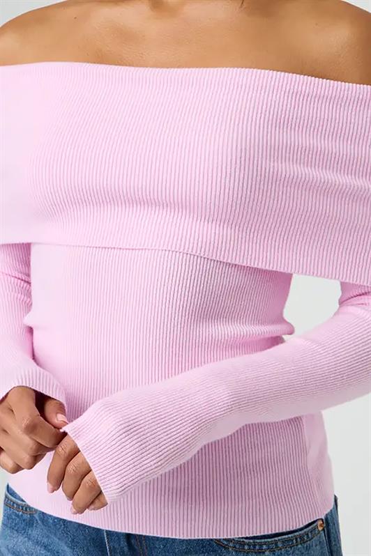 MDX Pink Madonna Collar Long Sleeve Sweater MG2184 - Linares