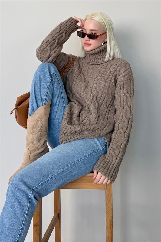 MDX Mink Turtleneck Sweater MG2376 - Catanzaro