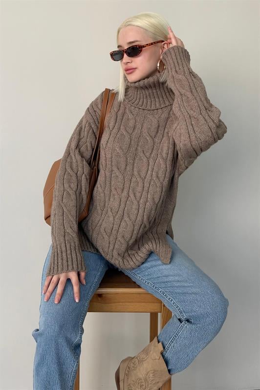 MDX Mink Turtleneck Sweater MG2376 - Catanzaro