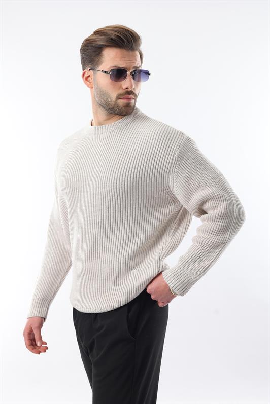 MDX Gray Bicycle Neck Sweater Men's Sweater E7410 - South Gate