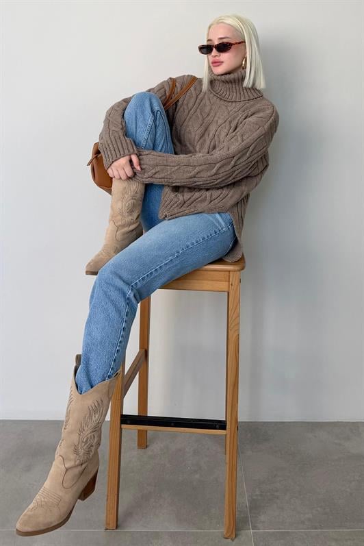 MDX Mink Turtleneck Sweater MG2376 - Catanzaro