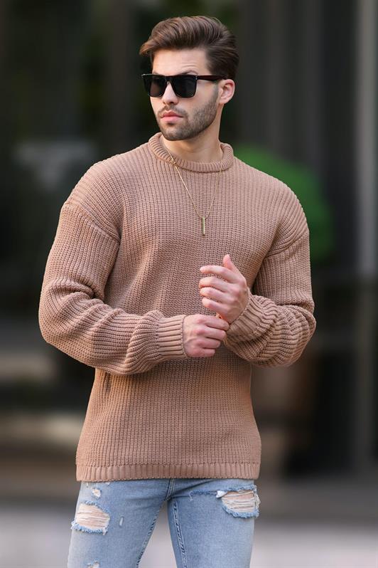 MDX Mink Bicycle Neck Long Sleeve Knitted Sweater 7246 - San Luis Río Colorado