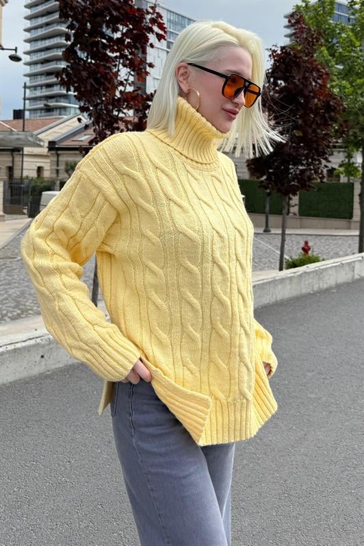 MDX Yellow Turtleneck Sweater MG2376 - Burton upon Trent