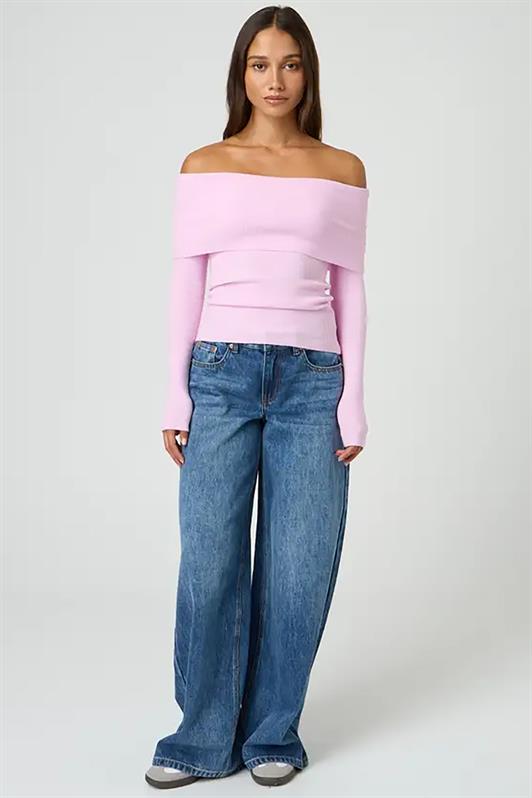 MDX Pink Madonna Collar Long Sleeve Sweater MG2184 - Linares