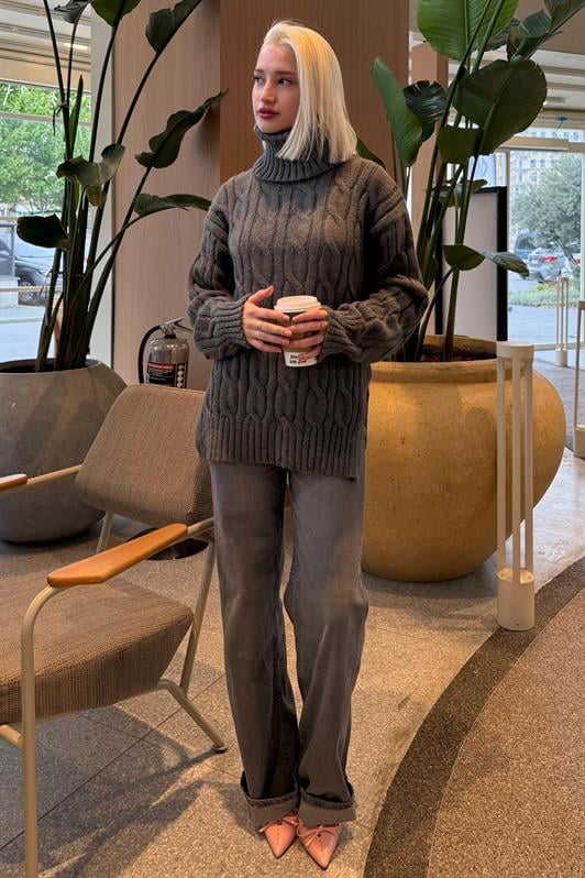 MDX Anthracite Turtleneck Sweater MG2376 - Dartford