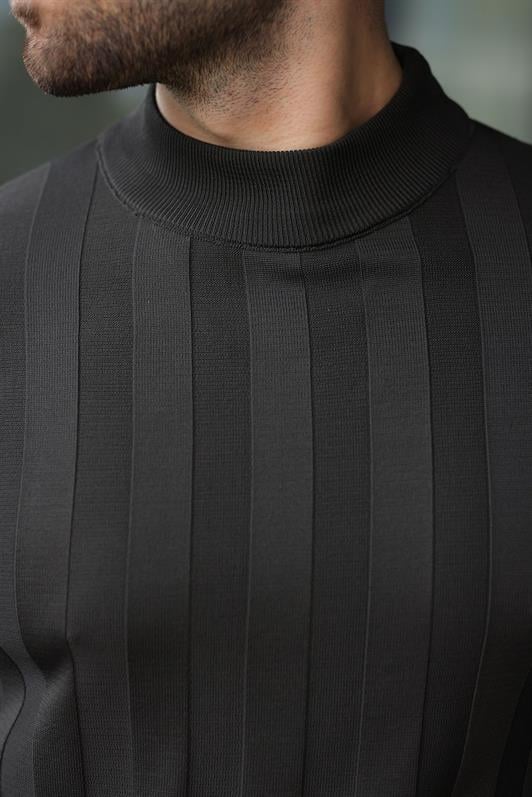 MDX Anthracite Half Fisherman Male Sweater E7423 - Wuppertal