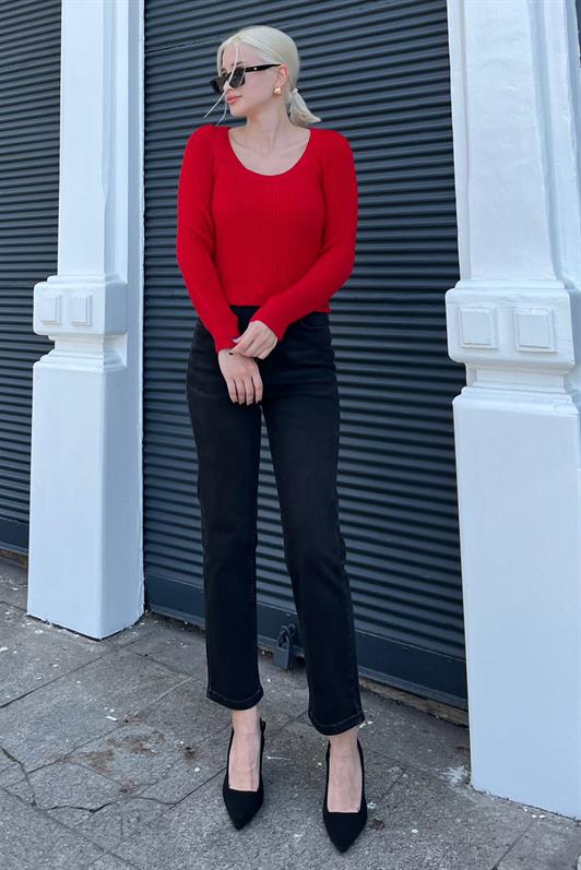 MDX Red Bicycle Collar Basic Knit Sweater MG2189 - Vaslui