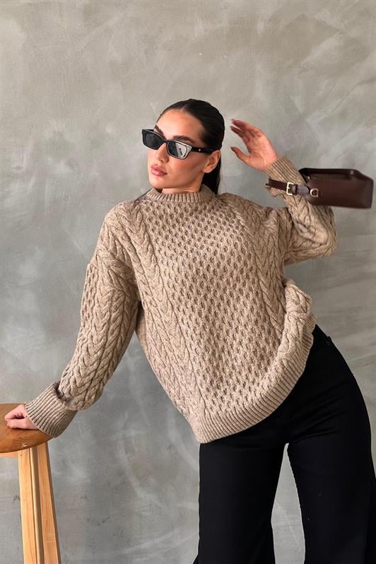 MDX Mink Bicycle Neck Knitted Sweater MG2262 - Moers