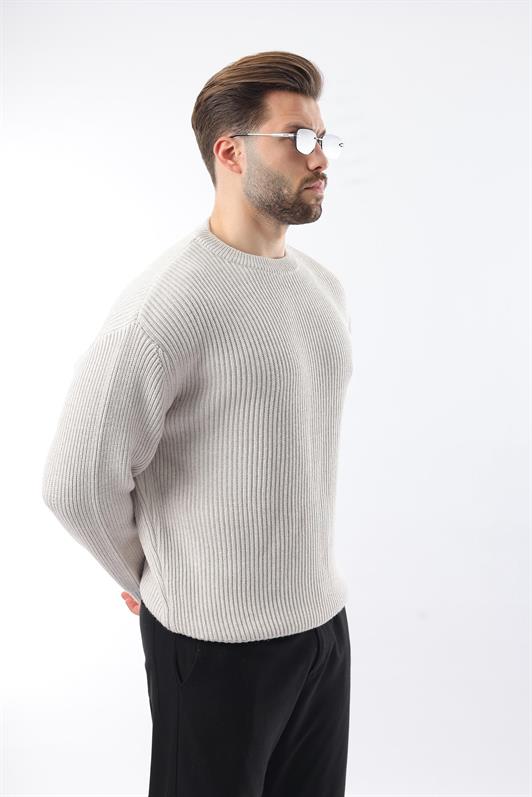 MDX Gray Bicycle Neck Sweater Men's Sweater E7410 - South Gate