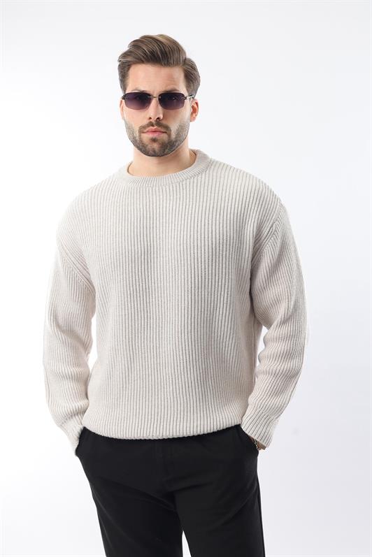 MDX Gray Bicycle Neck Sweater Men's Sweater E7410 - South Gate