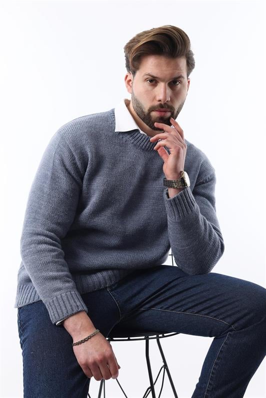 MDX Indigo Bike Collar Overfit Men's Sweater E7402 - Craiova
