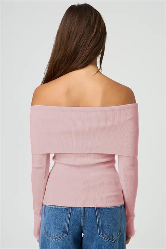 MDX Powder Madonna Neck Long Sleeve Sweater MG2184 - Stonecrest