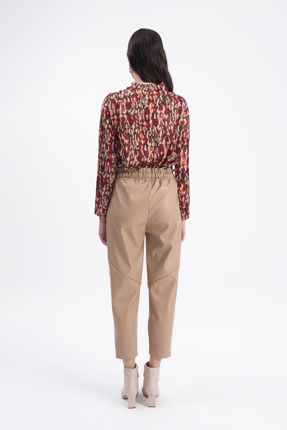 BSL Women Faux leather jogging pants with belt  - Mörfelden-Walldorf