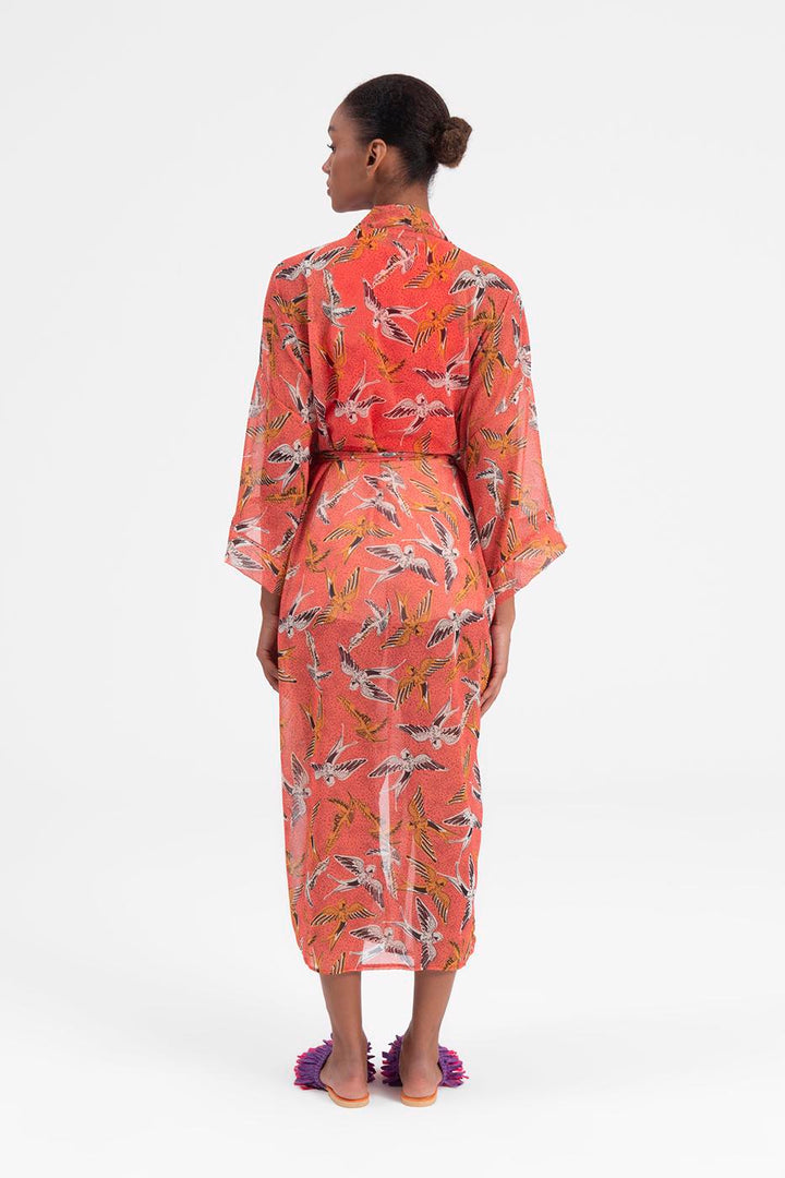 BSL Women Bat sleeve kimono with belt - Lakewood
